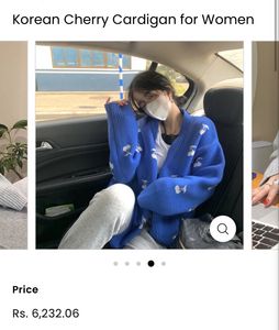 Blue cardigan