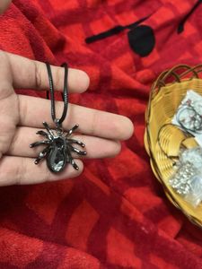 Gothic Spider Pendant Necklace