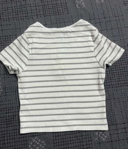 Studiofit Grey Striped Henley Top