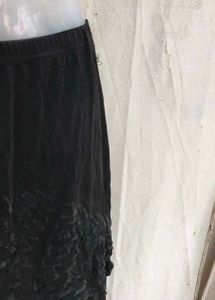Black Asymmetrical Maxi Skirt