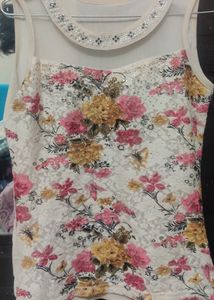 Price Drop White Base With Flower Print