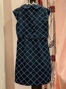 Blue Checkered Dress