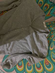 Cozy Grey Knit Cardigan
