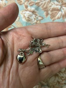 Cross &amp; Heart Charm Bracelet