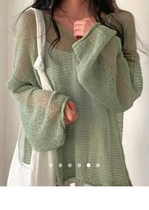 Light Green Knit Pullover