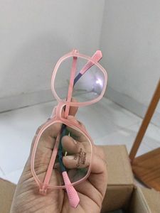 Stylish Pink Eyeglasses with Case