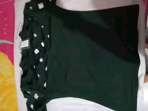 Dark Olive Green Top -M size