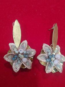 Boho Floral Beaded Earrings