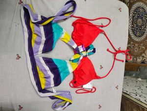 Vibrant Striped Bikini Set