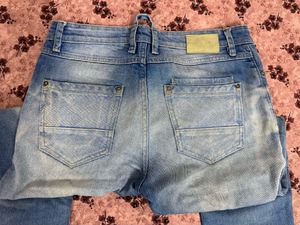 CELIO Men's Blue Wash Slim Fit Jeans
