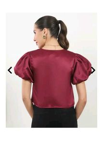 Chic Satin Tie-Front Cropped Top