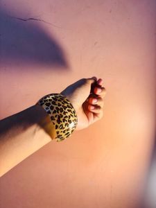 Leopard Print Resin Bangle