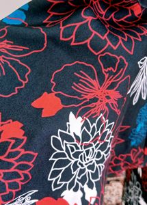 Floral Print Bell Sleeve Mini Dress