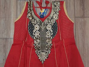 Anarkali Suit With SelevesMaterial &amp; Legging Set🛍