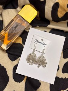 Elegant Silver Jhumka Earrings