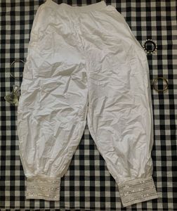 White Embroidered Salwar Pants