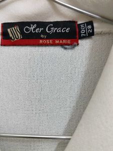 Elegant White Button-Down Shirt