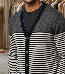 Striped Cardigan