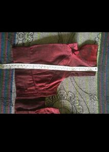 Maroon Textured Blouse