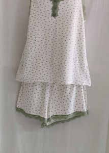 Cute Floral Print Sleep Set