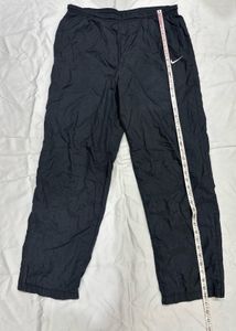 Nike Black Vintage Windbreaker Track Pants | Baggy