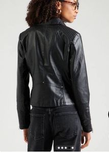 ONLY Black Faux Leather Moto Jacket