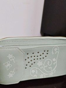 Cute Pastel Wallet with Butterfly Design