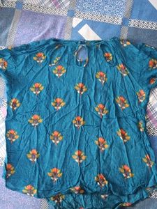 Super ComfyColoured Top Blue