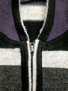 Striped Sleeveless Hooded Sweater Vest