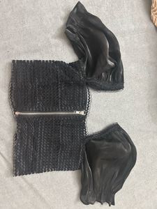 Elegant Black Sheer Blouse