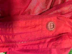 Bright Red Gore-Tex Hooded Jacket
