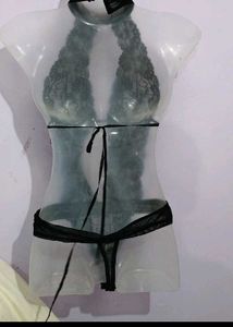 Elegant Black Lace Bodysuit