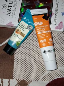 🌿Pilgrim & The Derma Co Sunscreens ✨️💖