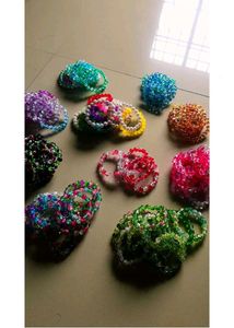 Colorful Beaded Bracelets - (50 pieces)