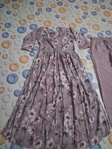 Floral Print Kurta with Pants Set