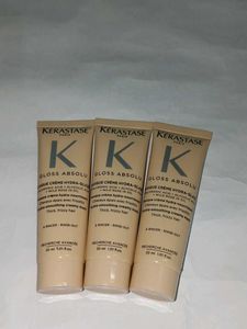 3 × Kerastase Gloss Absolu Hair Mask Trio