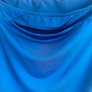 Elegant Blue Long Sleeve Bodysuit