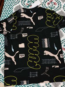 Puma Men's Graphic Printed Oversized Tshirt