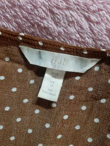 H&amp;M Polka Dot Long Sleeve Top