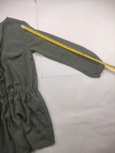 Women's Green Lace-Up Romper