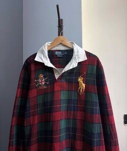 Ralph Lauren Rare vintage Plaid Rugby Shirt