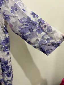 Purple Floral Dress From Biba