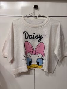 Daisy Duck Graphic Knit Top