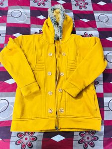 Cozy Yellow Hooded Jacket