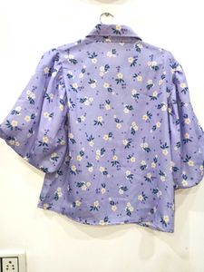 Floral Puff Sleeve Shirt