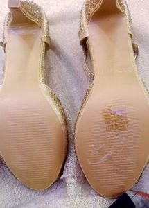 Sparkling Gold Heels - Perfect for Occasions