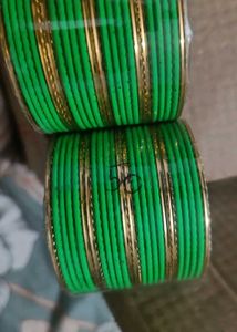 Set of Orange and Green Bangles😍