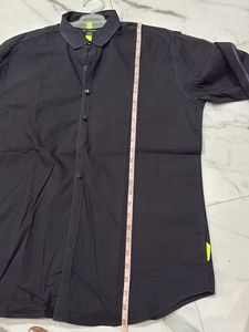 Men's Black Button-Up Shirt
