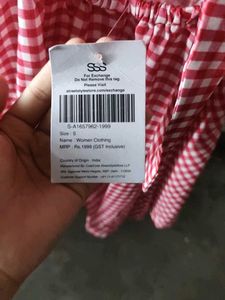 Red Gingham Mini Dress