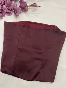 Maroon corset top